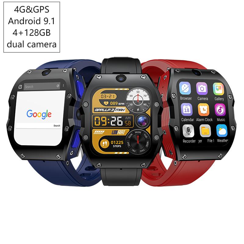 Smartwatch - Smartwatch Android 4G 4+128GB GPS Kamera