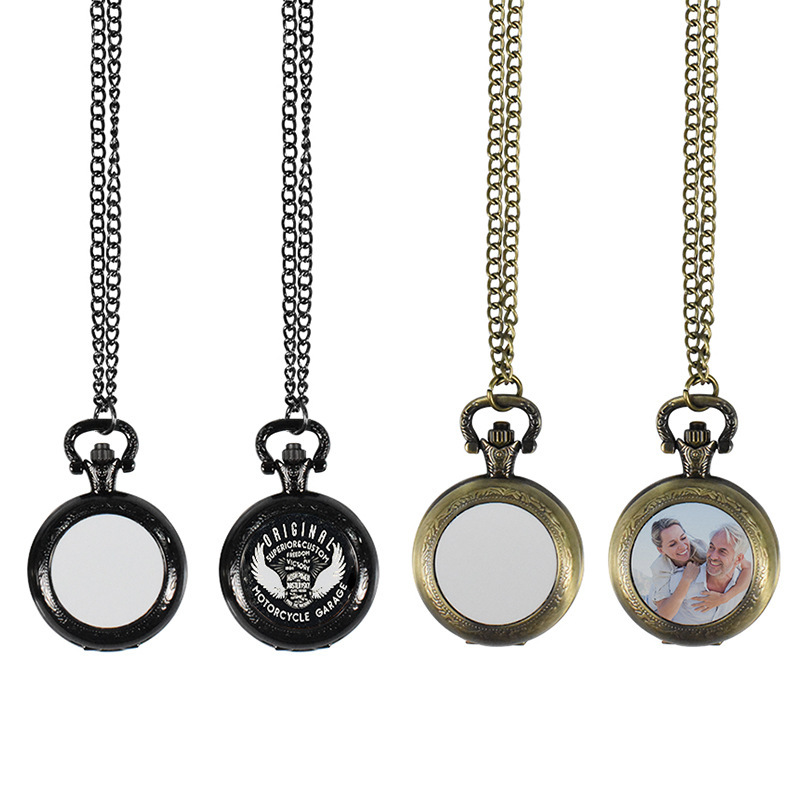 Jewelry Watches & Accessories - Kalung Liontin Jam Saku Logam Vintage
