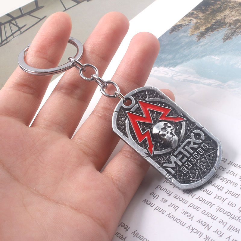 Mens Dog Tag Necklace - Game Metro Exodus 2033 Kalung Liontin