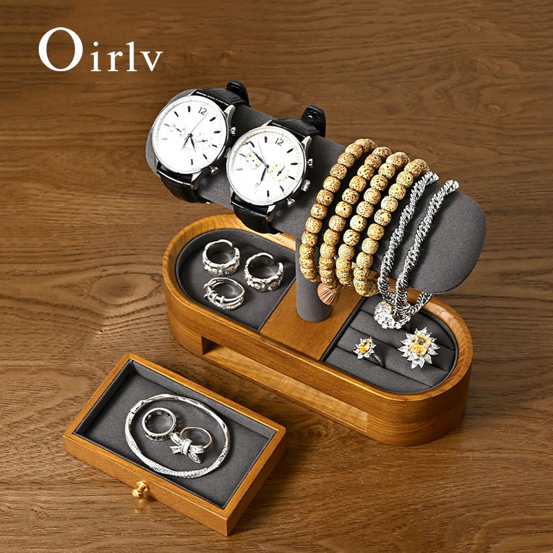 Jewelry Watches & Accessories - Oirlv Rak Organizer Jam Tangan Kayu