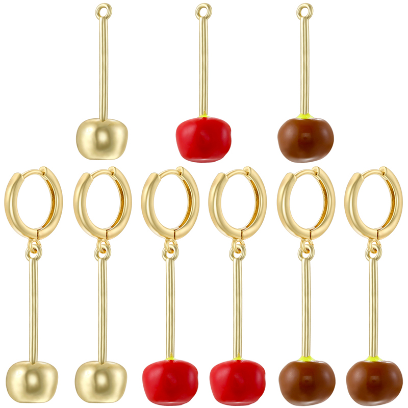 Eve Jewelry & Watches Distribuidor Oficial Rolex Buenos Aires - ZHUKOU Enamel Dripping Glaze Liontin/Anting Apel