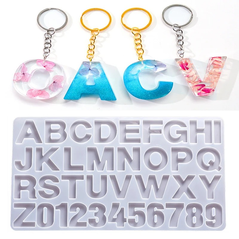 Jewelry Quotes - Cetakan Silikon Resin Epoksi Alfabet DIY