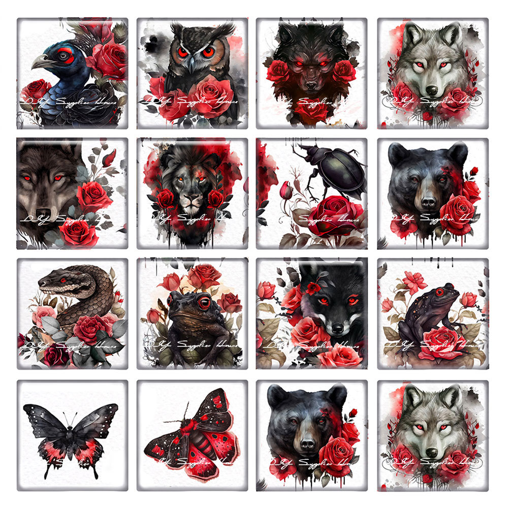 Wolf Jewelry & Watches Tampa - 10 buah/lot Halloween Gotik merah burung