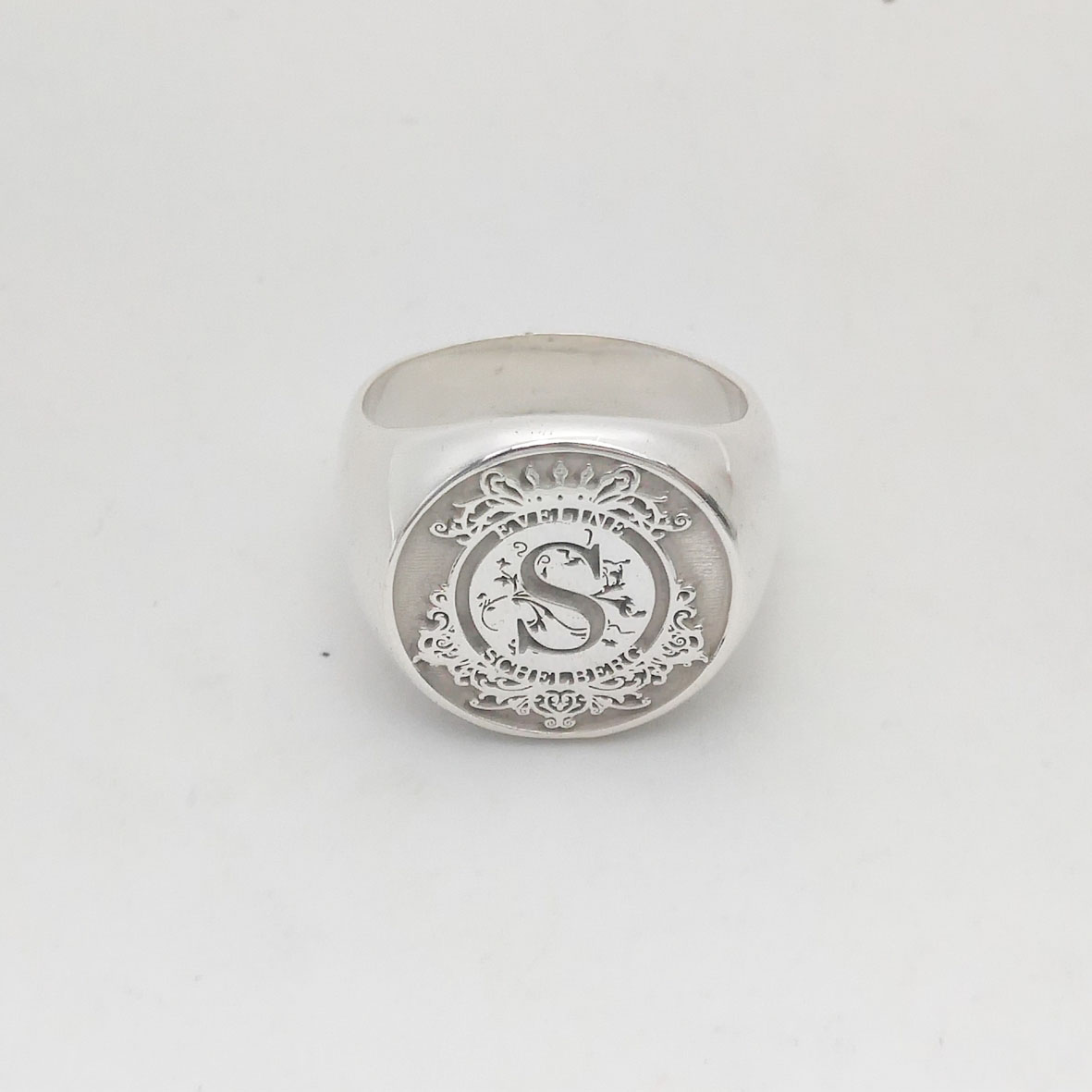 Kustom terukir 17mm cincin ata - Mens Signet Ring ulasan dan harga