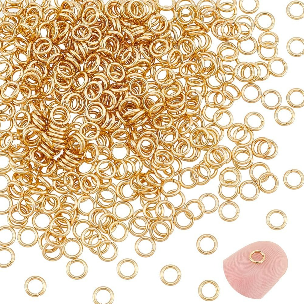 Sekitar 500 buah 4mm cincin lo - Gold Plated Ring ulasan dan harga