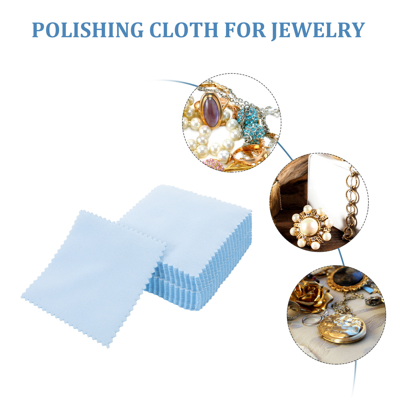 2 Buah Kain Pemoles Perak 8X8C - Jewelry Watches & Accessories ulasan dan harga