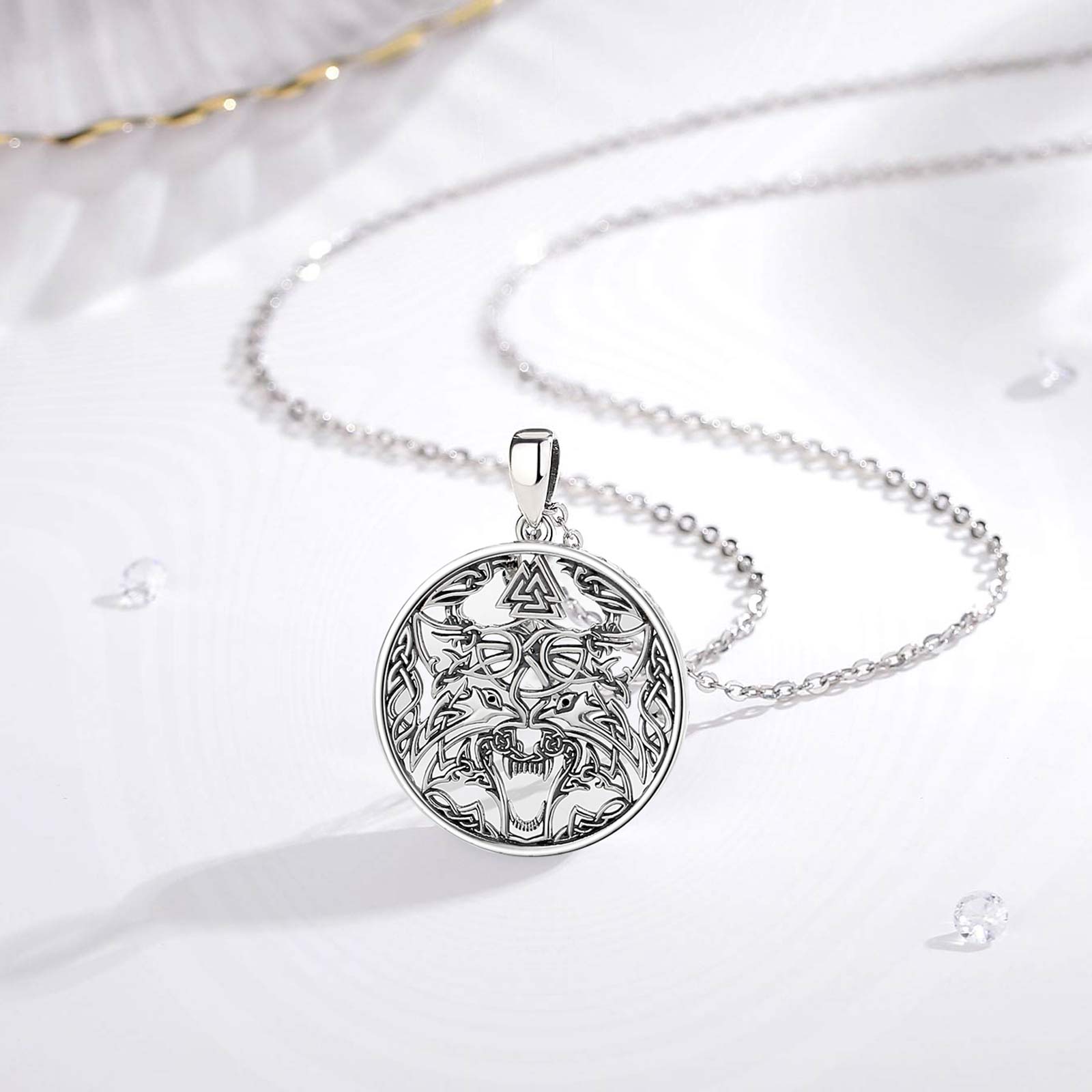 Eudora 925 Perak Murni Kalung  - Wolf Jewelry & Watches Tampa ulasan dan harga