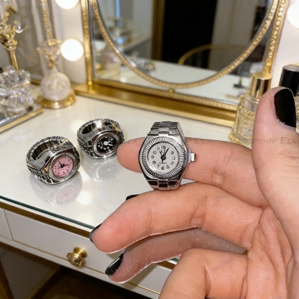 Cincin Jam Tangan Quartz Punk  - Vintage Jewelry Watches Women ulasan dan harga