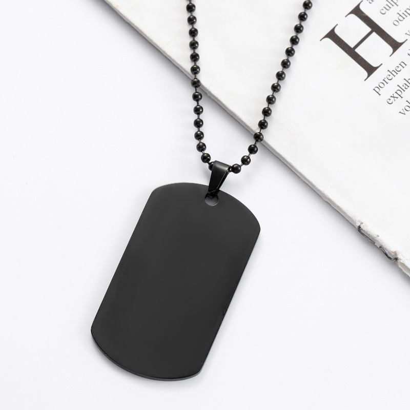 HNSP Liontin Segel Baja Tahan  - Mens Dog Tag Necklace ulasan dan harga
