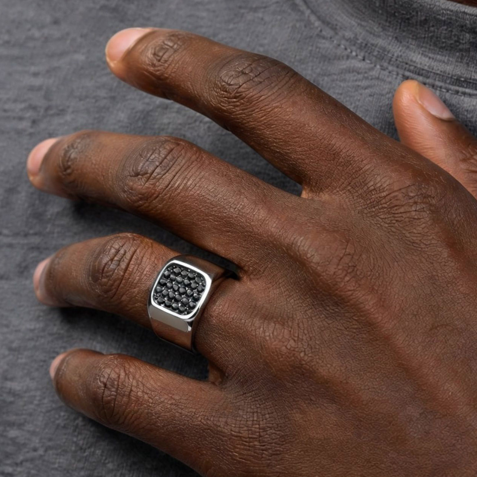 Cincin Signet Baja Tahan Karat - Mens Signet Ring ulasan dan harga
