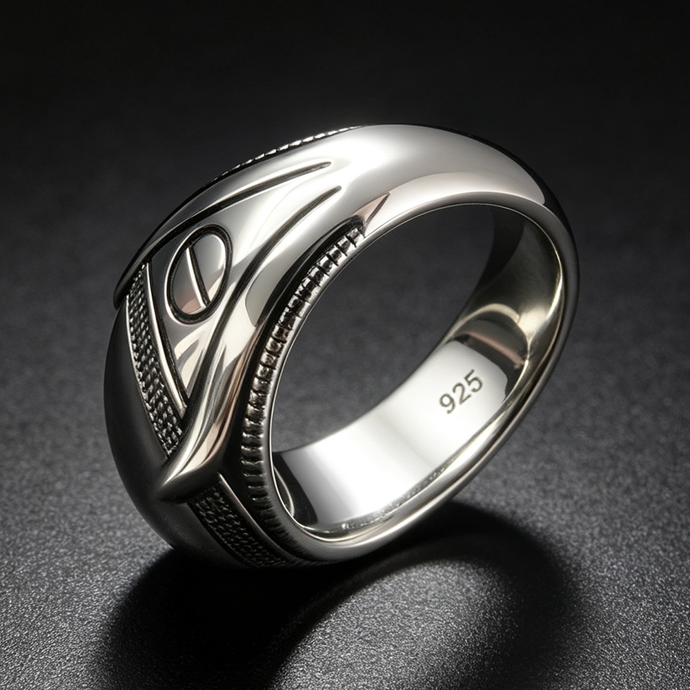 Cincin Stempel Batu Akik Perak - Mens Signet Ring ulasan dan harga