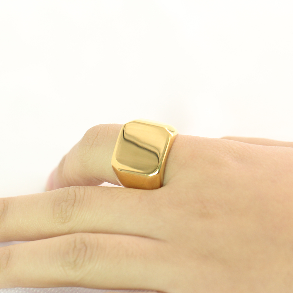 Gratis Ukiran baru perak/emas/ - Mens Signet Ring ulasan dan harga