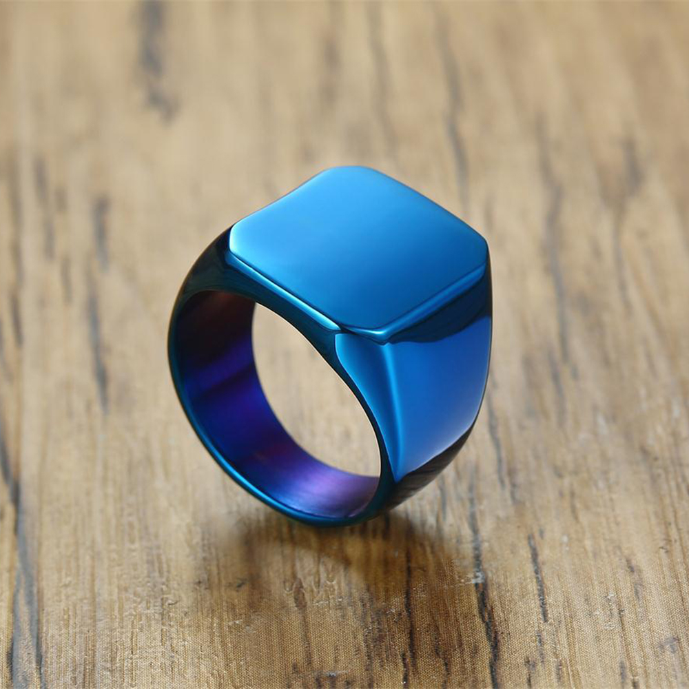 Gratis Ukiran baru perak/emas/ - Mens Signet Ring ulasan dan harga