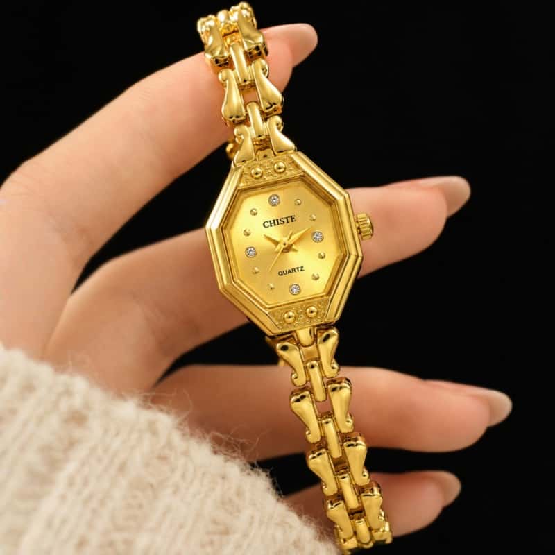Jam Tangan Wanita Dial Oktagon - Vintage Jewelry Watches Women ulasan dan harga