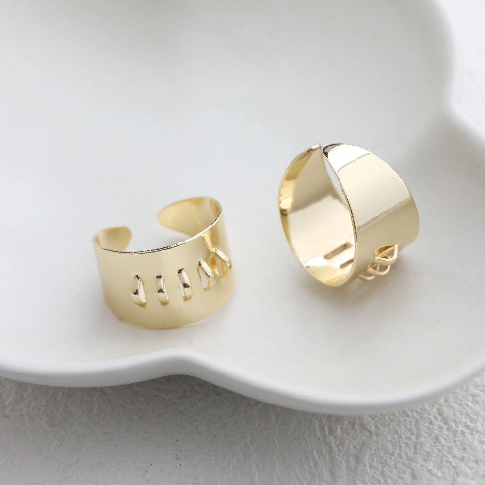 4 Buah Pengaturan Cincin Kunin - Gold Plated Ring ulasan dan harga