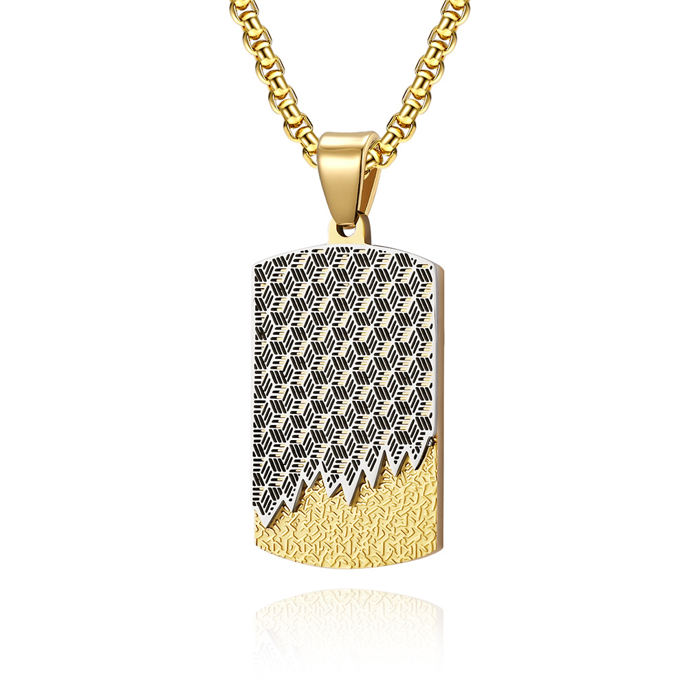 Kalung liontin anjing dua warn - Mens Dog Tag Necklace ulasan dan harga
