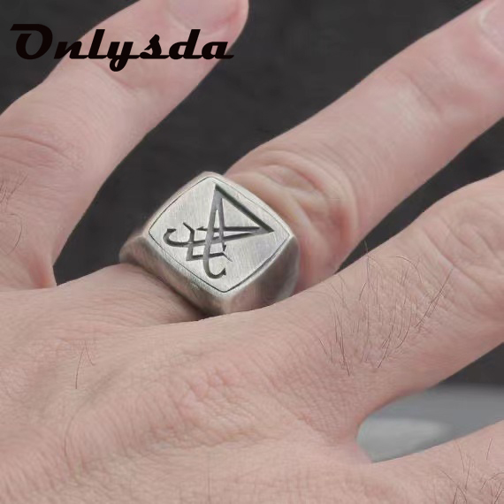 Onlysda Gothic Lucifer Segel S - Mens Signet Ring ulasan dan harga
