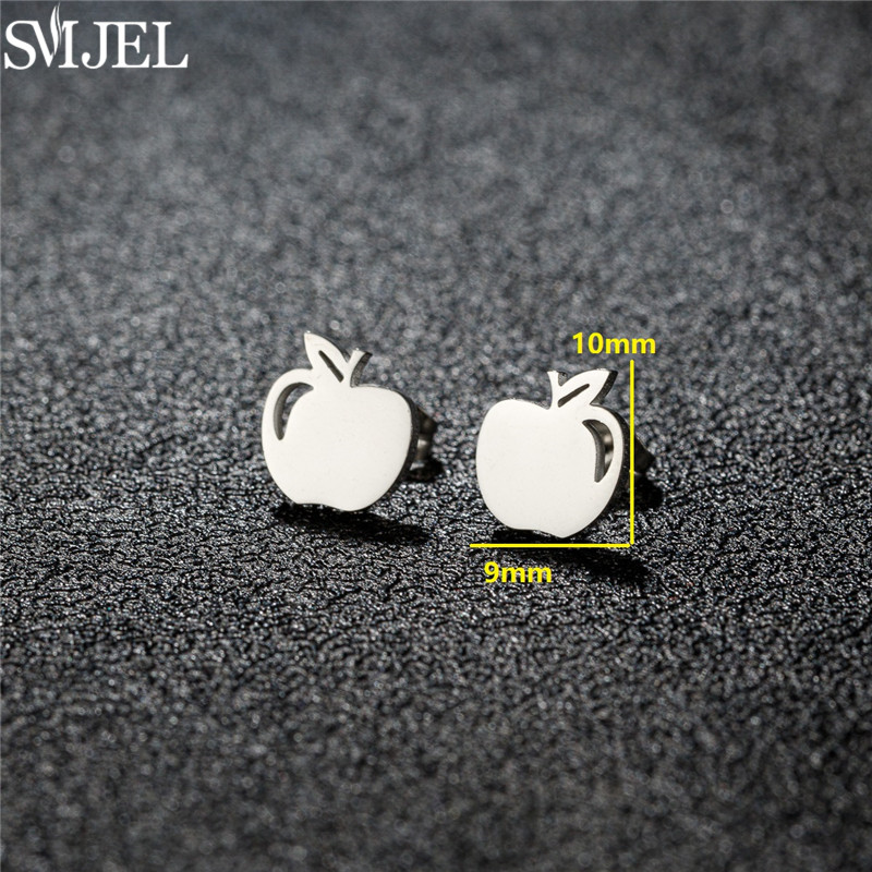 Anting Kancing Apel Baja Tahan - Eve Jewelry & Watches Distribuidor Oficial Rolex Buenos Aires ulasan dan harga