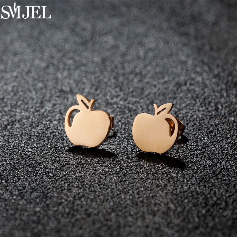 Anting Kancing Apel Baja Tahan - Eve Jewelry & Watches Distribuidor Oficial Rolex Buenos Aires ulasan dan harga