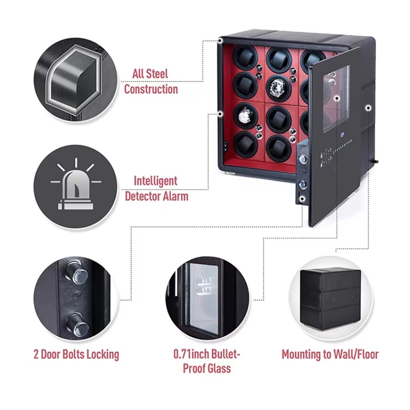 Kotak Penggulung Jam Tangan Di - Jewelry Box With Watches ulasan dan harga