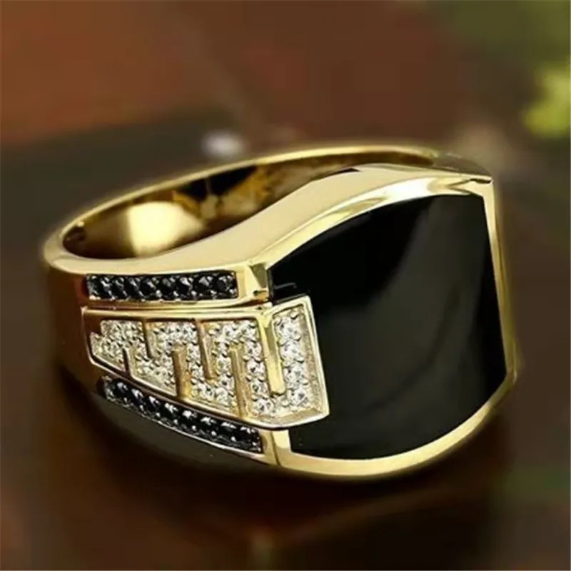 Cincin Jari Persegi Signet unt - Mens Signet Ring ulasan dan harga