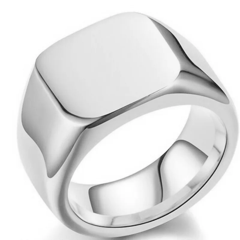Cincin Jari Persegi Signet unt - Mens Signet Ring ulasan dan harga