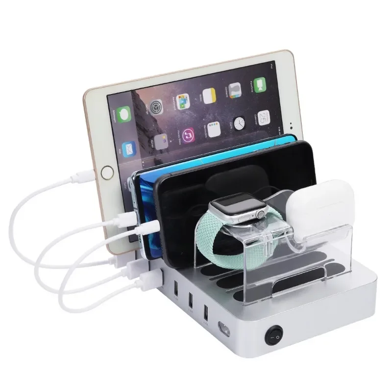 6USB dudukan telepon desktop,  - Smartwatch ulasan dan harga