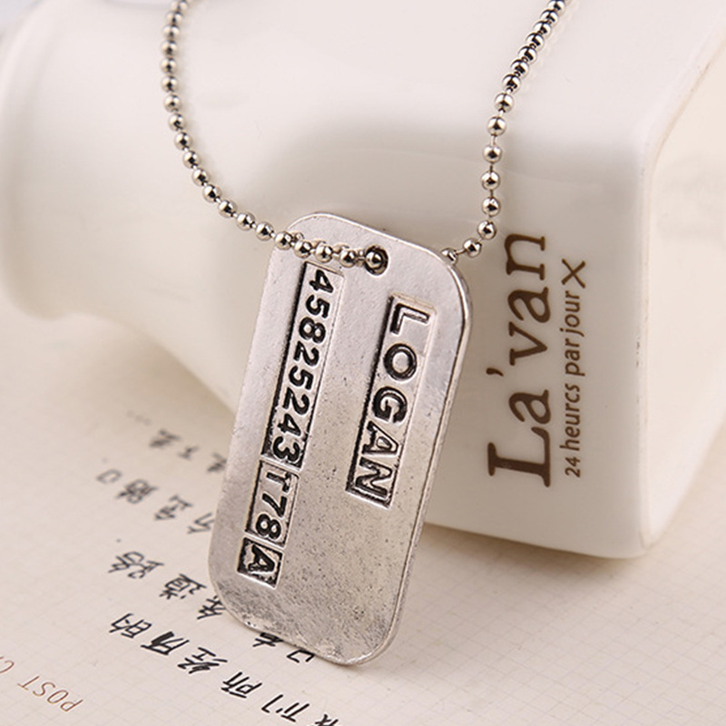 X Kalung Pria Logan Hugh Jackm - Mens Dog Tag Necklace ulasan dan harga