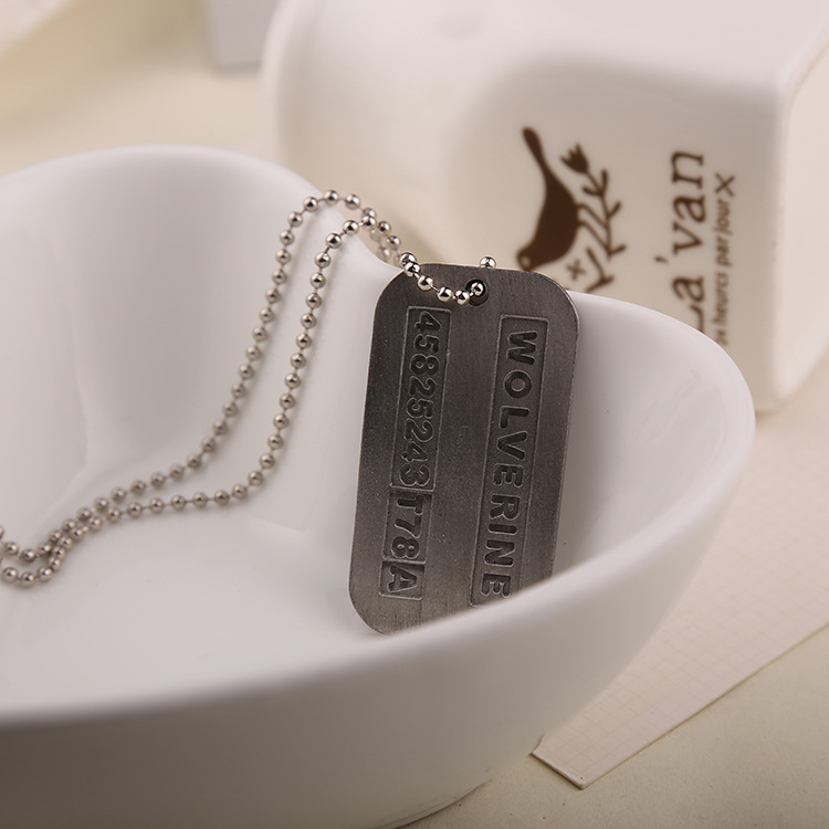 X Kalung Pria Logan Hugh Jackm - Mens Dog Tag Necklace ulasan dan harga