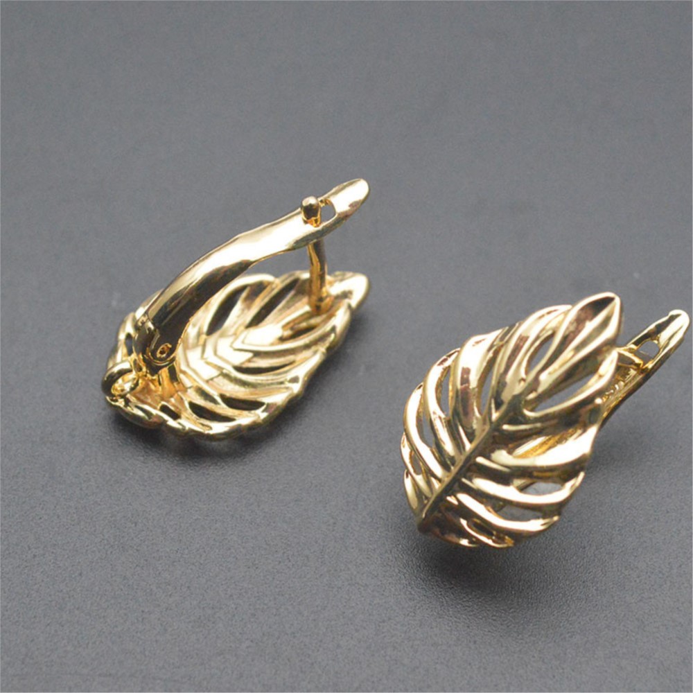 1/2Pcs Pengait Anting Berbentu - Gold Plated Ring ulasan dan harga